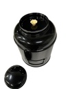 Theeblik rond 1,5kg - zwart