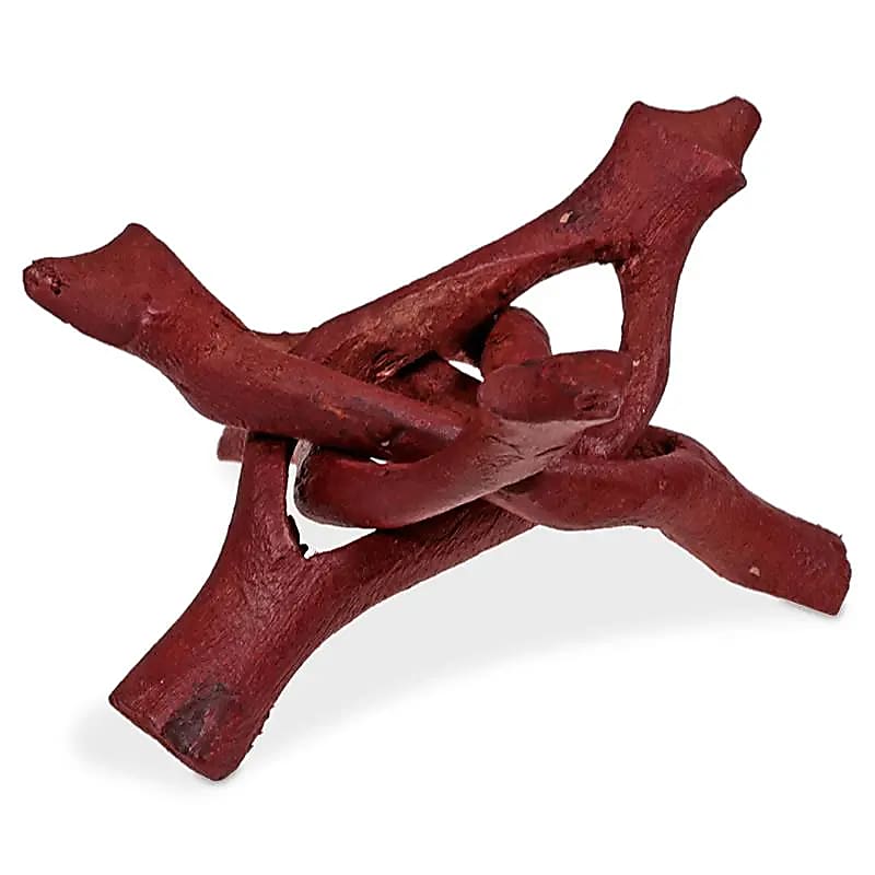 Houten onderzetter voor Abalone schelp 15cm - donker