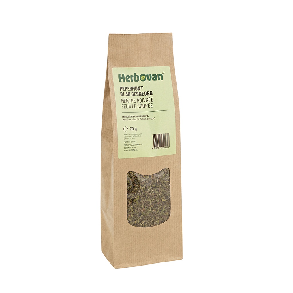 Menthe poivrée feuille coupée