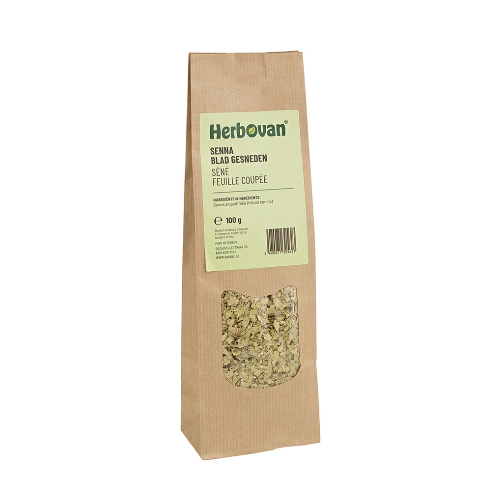 Senna blad gesneden