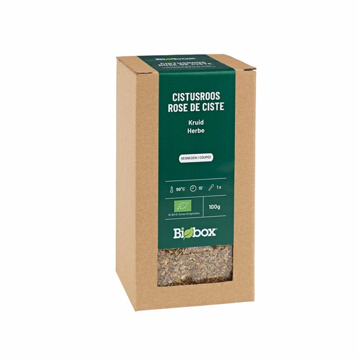 Bio* Cistusroos (zonneroosje) kruid gesneden