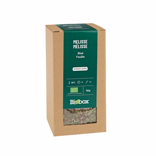 Bio* Citroenmelisse blad gesneden
