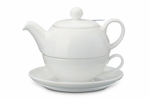 [B/04737] Tea-for-one set 'Classic'+filtre inoxydable 0.4L