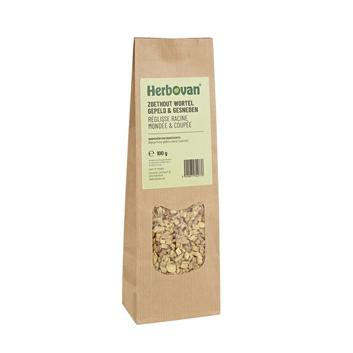 Zoethout wortel gepeld&gesneden